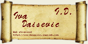 Iva Daišević vizit kartica